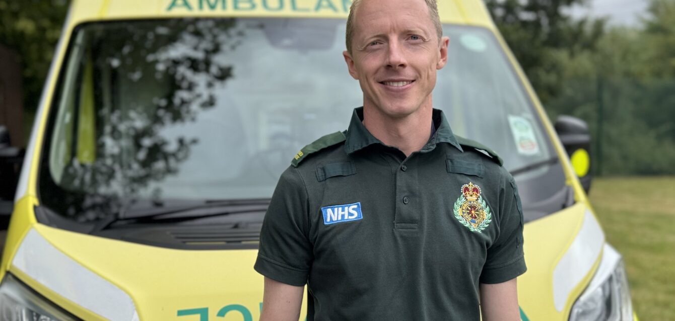 A paramedic staff