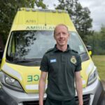 A paramedic staff
